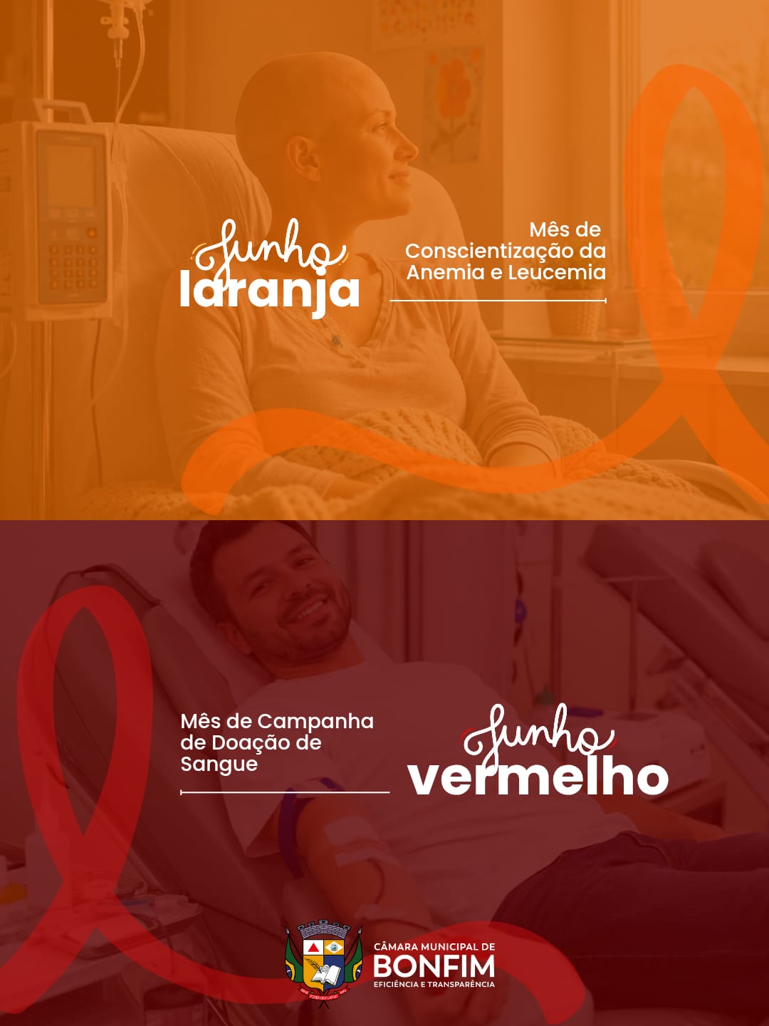 🧡❤️ Junho Laranja e Junho Vermelho reforçam a importância da conscientização e da solidariedade