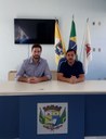 Presidente da Câmara Municipal de Bonfim recebe o prefeito para tratar de instabilidades no fornecimento de energia.